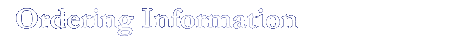 Order Information